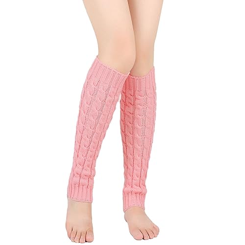 Yurosiay Damen Lang Strick Beinstulpen Winter Gestrickte Beinwärmer Stulpen Wolle Stretch Legwarmer Häkelarbeit Stiefel Stulpen Bunt Gestrickte Warmer Stulpen für Damen Mädchen 40CM Rosa Yurosiay Damen Lang Strick Beinstulpen Winter Gestrickte Beinwärmer Stulpen Wolle Stretch Legwarmer Häkelarbeit Stiefel Stulpen Bunt Gestrickte Warmer Stulpen für Damen Mädchen 40CM Rosa von Yurosiay