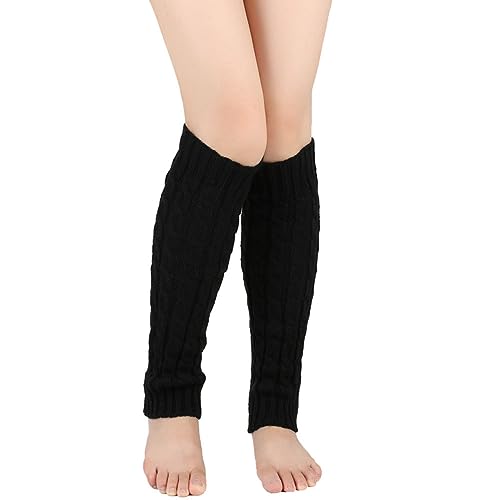 Yurosiay Damen Lang Strick Beinstulpen Winter Gestrickte Beinwärmer Stulpen Wolle Stretch Legwarmer Häkelarbeit Stiefel Stulpen Bunt Gestrickte Warmer Stulpen für Damen Mädchen 40CM Schwarz Yurosiay Damen Lang Strick Beinstulpen Winter Gestrickte Beinwärmer Stulpen Wolle Stretch Legwarmer Häkelarbeit Stiefel Stulpen Bunt Gestrickte Warmer Stulpen für Damen Mädchen 40CM Schwarz von Yurosiay