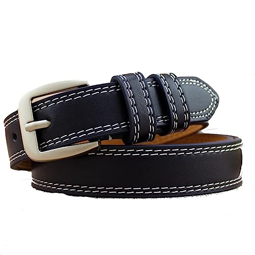 Yurosiay Damen Ledergürtel 2.3cm Breit Gürtel Schmal Vintage Mode Frauen PU Leder Gürtel Mit Silber Schnalle Weich Bequem Gürtel Damen Gürtel Deko für Jeans Hosen Kleider 105cm Lang Blau Yurosiay Damen Ledergürtel 2.3cm Breit Gürtel Schmal Vintage Mode Frauen PU Leder Gürtel Mit Silber Schnalle Weich Bequem Gürtel Damen Gürtel Deko für Jeans Hosen Kleider 105cm Lang Blau von Yurosiay