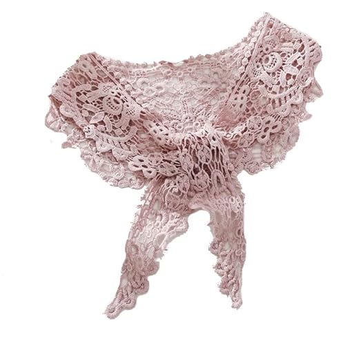 Yurosiay Damen Spitze Falscher Kragen Ausgehöhlter Spitzen Schalkragen Abnehmbarer Blumen Spitze Blusenkragen Krageneinsatz Vintage Häkelkragen Kurz Häkel Schal für Frauen Mädchen Rosa 1# Yurosiay Damen Spitze Falscher Kragen Ausgehöhlter Spitzen Schalkragen Abnehmbarer Blumen Spitze Blusenkragen Krageneinsatz Vintage Häkelkragen Kurz Häkel Schal für Frauen Mädchen Rosa 1# von Yurosiay