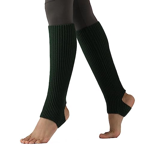 Yurosiay Gestrickte Ballett Stulpen 43cm Tanzstulpen Mädchen Damen Winter Warm Beinstulpen Strick Mit Fersenloch Weich Legwarmer Beinwarmer Stulpen für Yoga Ballett Tanz Fitness Dunkelgrün Yurosiay Gestrickte Ballett Stulpen 43cm Tanzstulpen Mädchen Damen Winter Warm Beinstulpen Strick Mit Fersenloch Weich Legwarmer Beinwarmer Stulpen für Yoga Ballett Tanz Fitness Dunkelgrün von Yurosiay