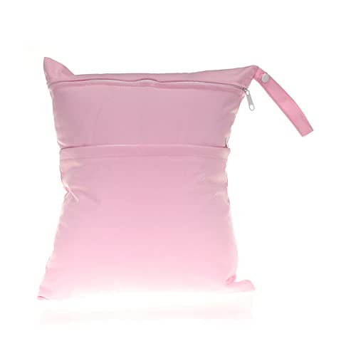 Yurosiay Groß Baby Nasstasche Wasserdicht Windeltasche Wetbag Doppelreißverschluss Waschbar Stoffwindeln Tasche Nasse und Trocken Windeltasche Organizer für Baby Unterwegs 30×36cm Rosa Yurosiay Groß Baby Nasstasche Wasserdicht Windeltasche Wetbag Doppelreißverschluss Waschbar Stoffwindeln Tasche Nasse und Trocken Windeltasche Organizer für Baby Unterwegs 30×36cm Rosa von Yurosiay