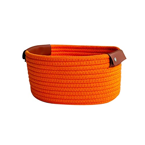Yurosiay Korb Aufbewahrung Geflochten Baumwolle Gewebter Aufbewahrungskorb Spielzeugkorb Baumwollseil Aufbewahrung Korb Aufbewahrungsbox für Wohnzimmer Küche Badezimmer 25×20×12cm Orange Yurosiay Korb Aufbewahrung Geflochten Baumwolle Gewebter Aufbewahrungskorb Spielzeugkorb Baumwollseil Aufbewahrung Korb Aufbewahrungsbox für Wohnzimmer Küche Badezimmer 25×20×12cm Orange von Yurosiay