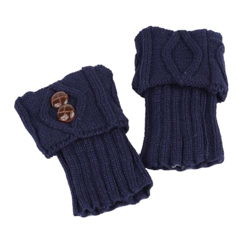 Yurosiay Kurz Beinwärmer Damen Gestrickte Beinstulpen Mit Knöpfen Winter Warme Stiefel Stulpen Stricken Häkelarbeit Legwarmer Mode Beinwärmer Stulpen für Frauen Mädchen Einheitsgröße Dunkelblau Yurosiay Kurz Beinwärmer Damen Gestrickte Beinstulpen Mit Knöpfen Winter Warme Stiefel Stulpen Stricken Häkelarbeit Legwarmer Mode Beinwärmer Stulpen für Frauen Mädchen Einheitsgröße Dunkelblau von Yurosiay