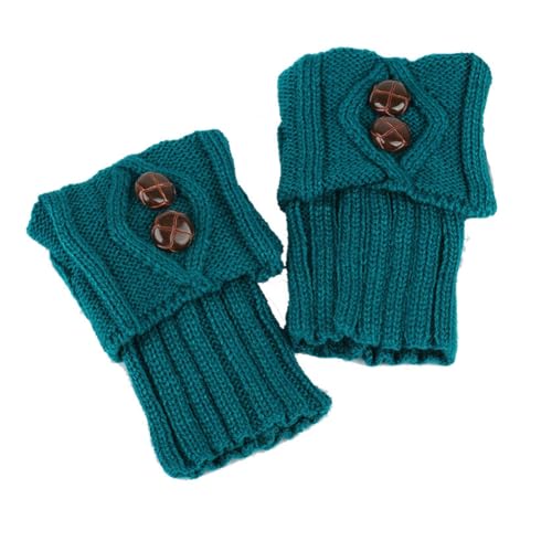 Yurosiay Kurz Beinwärmer Damen Gestrickte Beinstulpen Mit Knöpfen Winter Warme Stiefel Stulpen Stricken Häkelarbeit Legwarmer Mode Beinwärmer Stulpen für Frauen Mädchen Einheitsgröße Blau Yurosiay Kurz Beinwärmer Damen Gestrickte Beinstulpen Mit Knöpfen Winter Warme Stiefel Stulpen Stricken Häkelarbeit Legwarmer Mode Beinwärmer Stulpen für Frauen Mädchen Einheitsgröße Blau von Yurosiay