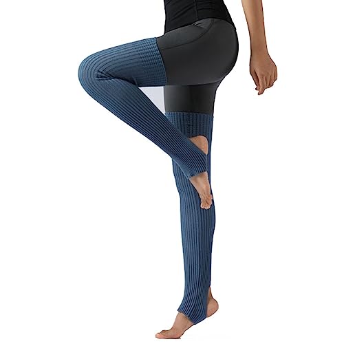 Yurosiay Lang Beinstulpen Ballett Damen Stricken Ballettstulpen Mit Fersenloch Overknees Beinwärmer Stulpen Winter Wärmer Gestrickte Stiefelstulpen Legwarmer für Ballett Fitness Yoga Blau Yurosiay Lang Beinstulpen Ballett Damen Stricken Ballettstulpen Mit Fersenloch Overknees Beinwärmer Stulpen Winter Wärmer Gestrickte Stiefelstulpen Legwarmer für Ballett Fitness Yoga Blau von Yurosiay
