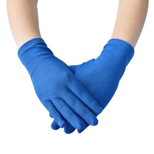 Yurosiay Satin Handschuh Damen Kurz Stretch Satinhandschuhe Abendhandschuhe Dünn Atmungsaktiv Opera Handschuhe Tanzhandschuhe Party Handschuhe für Hochzeit Bälle Teeparty Bankette 22x9cm Blau Yurosiay Satin Handschuh Damen Kurz Stretch Satinhandschuhe Abendhandschuhe Dünn Atmungsaktiv Opera Handschuhe Tanzhandschuhe Party Handschuhe für Hochzeit Bälle Teeparty Bankette 22x9cm Blau von Yurosiay