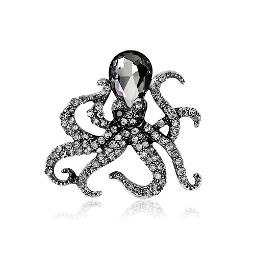 Yurosiay Strass Oktopus Brosche Bunt Ozean Tier Brosche Vintage Kristall Brosche Damen Diamant Brosche Strass Anstecknadel Modern Nette Damen Broschen für Bankett Party Silber Yurosiay Strass Oktopus Brosche Bunt Ozean Tier Brosche Vintage Kristall Brosche Damen Diamant Brosche Strass Anstecknadel Modern Nette Damen Broschen für Bankett Party Silber von Yurosiay