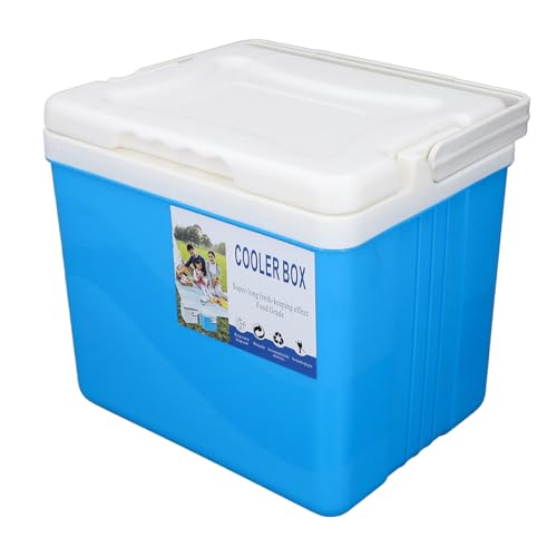 Yusat 6L Tragbare Kühlbox, Großes Fassungsvermögen, Multifunktional, Hält Lebensmittel Frisch und Getränke Kühl, Isolierte Hartkühlbox EIS, Getränke, Lebensmittel (Blau) von Yusat