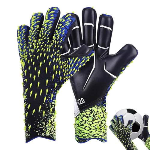 YuuFcy Virtcooy Kinder Fußball Torwarthandschuhe, Kinder Fussball Handschuhe, rutschfeste Fußball Torwarthandschuhe, Kinder Vollfinger Handschutz Für Training Und Spiel, Größe 6/7/8/9/10 (Grün,6) YuuFcy Virtcooy Kinder Fußball Torwarthandschuhe, Kinder Fussball Handschuhe, rutschfeste Fußball Torwarthandschuhe, Kinder Vollfinger Handschutz Für Training Und Spiel, Größe 6/7/8/9/10 (Grün,6) von YuuFcy