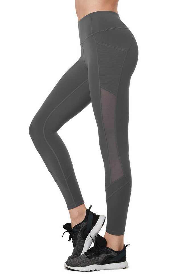 Yvette Leggings Damen Mesh Sport Leggings mit Taschen, hight wiast, 353A21 Yvette Leggings Damen Mesh Sport Leggings mit Taschen, hight wiast, 353A21 von Yvette