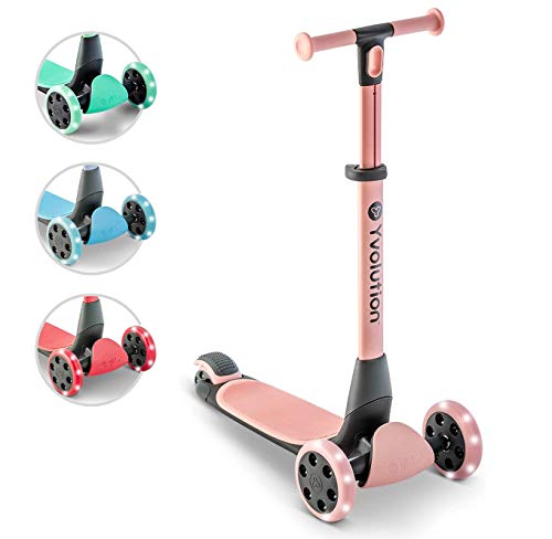 Yvolution Y Glider Nua Tretroller mit DREI Rädern, zusammenklappbar, für Kinder ab 3 Jahren, Rosa Yvolution Y Glider Nua Tretroller mit DREI Rädern, zusammenklappbar, für Kinder ab 3 Jahren, Rosa von Yvolution