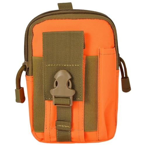 Mehrzweck-Outdoor-Hüfttasche für den Transport von Jagd-Zubehör, Oxford-Tasche, Mehrzwecktasche für Jagd, Werkzeugtasche, Farbe: Orange von Ywmsfl