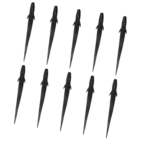 Ywmsfl 10pcs Fischerköder Weiche Fischereiköder Süßwasser Salzwasserfischerei Tackle 10 cm 3G Künstliche Scholrenköder Für Forellen von Ywmsfl