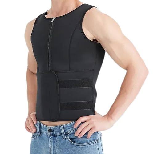 Ywmsfl Herren-Sauna-Weste, Korsett, Taillentrainer, Body-Top, Shapewear, Schlankheitsweste, Workout-Anzug für Bauchfett, Abnehmen, Fitnessstudio, Workout Ywmsfl Herren-Sauna-Weste, Korsett, Taillentrainer, Body-Top, Shapewear, Schlankheitsweste, Workout-Anzug für Bauchfett, Abnehmen, Fitnessstudio, Workout von Ywmsfl
