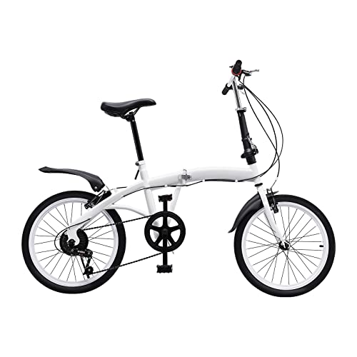 YyanLAK 20 Zoll Erwachsene Faltrad, 7-Gang Klapprad Camping City Bike, TragfäHigkeit 90kg, Doppel-V-Bremse Klapprad, Weiß Erwachsene Klappfahrrad, Camping City Bike YyanLAK 20 Zoll Erwachsene Faltrad, 7-Gang Klapprad Camping City Bike, TragfäHigkeit 90kg, Doppel-V-Bremse Klapprad, Weiß Erwachsene Klappfahrrad, Camping City Bike von YyanLAK