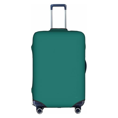 YzgWjBhd Gepäck-Koffer-Schutzfolie, bedruckt, einfarbig, dunkelgrün, Gepäckabdeckungen für 45,7 - 81,3 cm (18 - 32 Zoll) Gepäck, weiß, S von YzgWjBhd