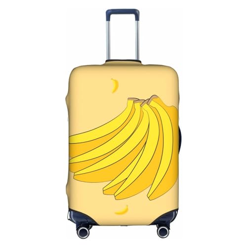 YzgWjBhd Gepäck-Koffer-Schutzfolie, bedruckte Cartoon-Bananengepäckabdeckungen für Koffer, Gepäckabdeckungen passend für 45,7 - 81,3 cm Gepäck, Weiß, S, weiß, S von YzgWjBhd