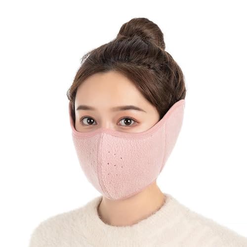 YzoTek 2 x Unisex Winter Wärmen Maske mit Ohrenabdeckung - 360 Grad Wickeln Staubdicht Atmungsaktiv Halbgesicht Mundschutz Gesicht Ohrenklappen von PIROIT