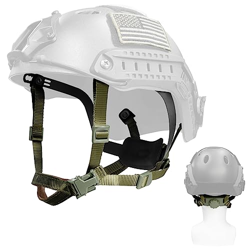 Yzpacc Taktischer Helm-Kinnriemen, verstellbares Zifferblatt, 4-Punkt-Aufhängungssystem mit Schrauben und Schrauben für taktische HL-31/HL-32 FAST MICH Bump Helmzubehör Yzpacc Taktischer Helm-Kinnriemen, verstellbares Zifferblatt, 4-Punkt-Aufhängungssystem mit Schrauben und Schrauben für taktische HL-31/HL-32 FAST MICH Bump Helmzubehör von Yzpacc