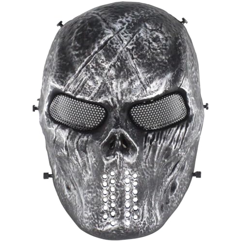 Yzpacc Vollgesichts-Maske, Airsoft-Maske mit Metallnetz-Augenschutz M06 Taktische Airsoft-Maske, Schutz, Paintball-Maske für Halloween CS Survival Games (YH) von Yzpacc