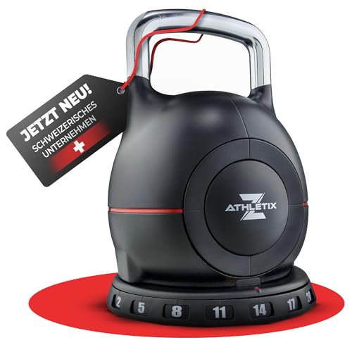 Z ATHLETIX Kettlebell verstellbar [2-20kg] - Kettlebells-Set mit SecureGrip Lock-System für sicheres Home Workout - Kugelhantel, Adjustable Kettle Bell, Dumbbell, Kugel-Hantel Gewichte für Fitness von Z ATHLETIX