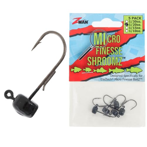 Z-Man MFH120-04PK5 Micro Finesse Shroomz Shroomz 1/2 Unzen, Schwarz, 5 Stück Z-Man MFH120-04PK5 Micro Finesse Shroomz Shroomz 1/2 Unzen, Schwarz, 5 Stück von Z-MAN