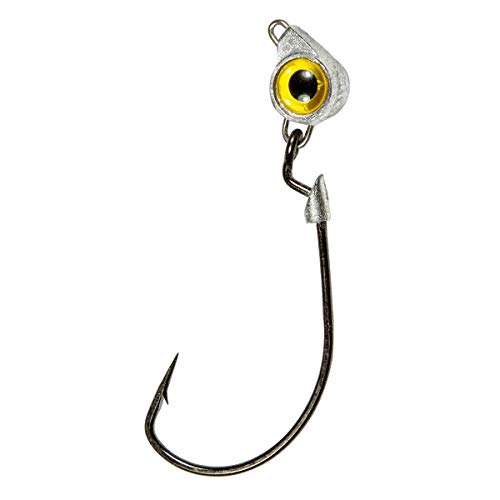 Z-man Texas Eye Jighead Süßwasser/Salzwasser, 1/4 oz, 3/0 Haken, Gold, 3 Stück von Z-MAN