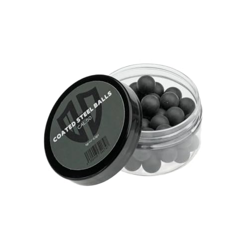 50 x Coated Steel Balls | 5g | Extremely Hard | HDR50 | HDP50 | ALFA 1.50 | AEA Challengers | Cal.50 Black von Z-RAM