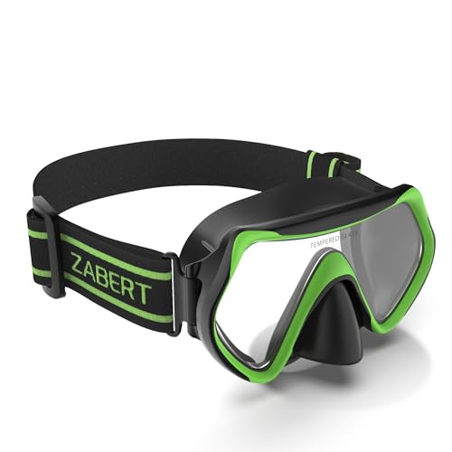 ZABERT M1 Taucherbrille, Schwimmbrille für Erwachsene Herren Damen Schnorchelmaske Tauchmaske Tauchermaske Schwimmmaske Schwarz Grün ZABERT M1 Taucherbrille, Schwimmbrille für Erwachsene Herren Damen Schnorchelmaske Tauchmaske Tauchermaske Schwimmmaske Schwarz Grün von ZABERT