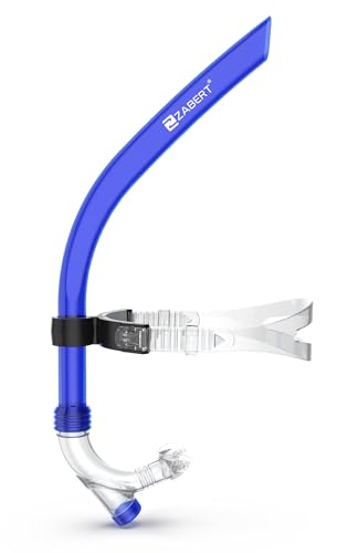 ZABERT SNK92 Schwimmschnorchel Schnorchel Schwimmtraining Frontschnorchel für Erwachsene Kinder 10 Jahre Schwimmen Trainingshilfe mit Ventil Ausrüstung Swim Front Snorkel Silikon Blau ZABERT SNK92 Schwimmschnorchel Schnorchel Schwimmtraining Frontschnorchel für Erwachsene Kinder 10 Jahre Schwimmen Trainingshilfe mit Ventil Ausrüstung Swim Front Snorkel Silikon Blau von ZABERT