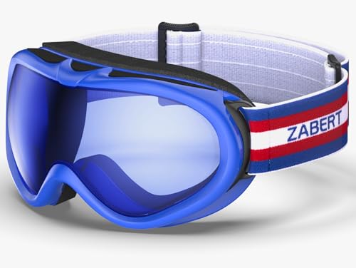 ZABERT Skibrille Kinder, Snowboardbrille für Kinder Jungen Mädchen Jugendliche Alter 5 6 7 8 9 10 11 12 13 14 15 Jahre, Skibrillen mit Brillenträger OTG Blau Rot ZABERT Skibrille Kinder, Snowboardbrille für Kinder Jungen Mädchen Jugendliche Alter 5 6 7 8 9 10 11 12 13 14 15 Jahre, Skibrillen mit Brillenträger OTG Blau Rot von ZABERT