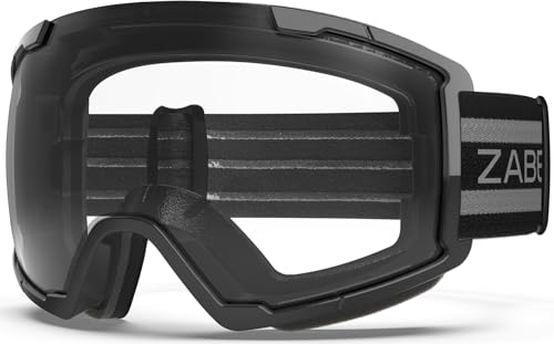 ZABERT Skibrille für Herren Damen Frauen Erwachsene Männer Kinder 10 11 12 13 Jahre, Brillenträger Ski Snowboard Brille Schneebrille Snowboardbrille, Schwarz Klar klarglas v3 ZABERT Skibrille für Herren Damen Frauen Erwachsene Männer Kinder 10 11 12 13 Jahre, Brillenträger Ski Snowboard Brille Schneebrille Snowboardbrille, Schwarz Klar klarglas v3 von ZABERT