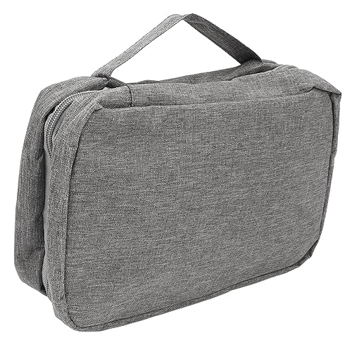 Make-up-Tasche, Gefalteter Kulturbeutel, Reise-Kulturbeutel mit Haken für Reisen (Grey) von ZAICOLER