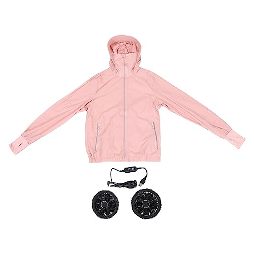 ZAICOLER Klimatisierte Jacke, Rosa Polyester-Sommerklimakleidung, 3-Gang-Regulierung, Klimatisierte Kleidung mit Ventilator, Größe M ZAICOLER Klimatisierte Jacke, Rosa Polyester-Sommerklimakleidung, 3-Gang-Regulierung, Klimatisierte Kleidung mit Ventilator, Größe M von ZAICOLER