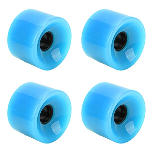 ZAICOLER Longboard-Räder, 4 Stück HR-78A PU-Longboard-Räder, Ausbalanciert, Sicheres Fahren, Roller-Räder, Skateboard-Räder mit Starkem Griff, für die Meisten Skateboard-Anfänger (Blue) von ZAICOLER