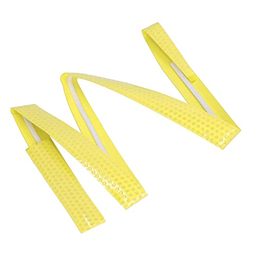 ZAICOLER Schläger-Griffband, Rutschfestes PU-Tennisschläger-Overgrip, Badminton-Griffband, Tennisschläger-Griffband mit Klebeband für Tennisschläger, Badminton, Squash (Yellow) von ZAICOLER