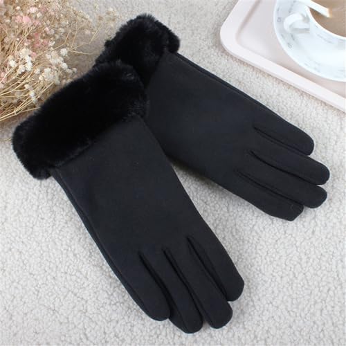 ZAJIWFG Damen Warme Handschuhe, Winter Plus Velvet Thick REIT Touch Screen Handschuhe, Outdoor-Sport-Handschuhe (Pink),3# von ZAJIWFG