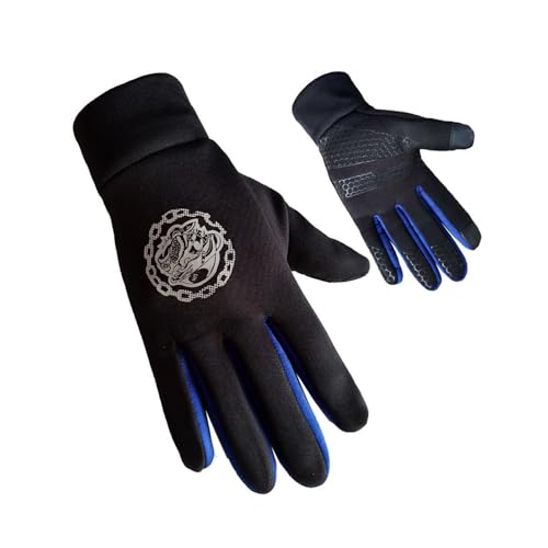 ZAJIWFG Outdoor-Sport-Handschuhe, Herbst Und Winter Plus Samt Starke Warme Handschuhe, Fahrrad-Lauf Screen-Handschuhe (Rot),3#,XL von ZAJIWFG