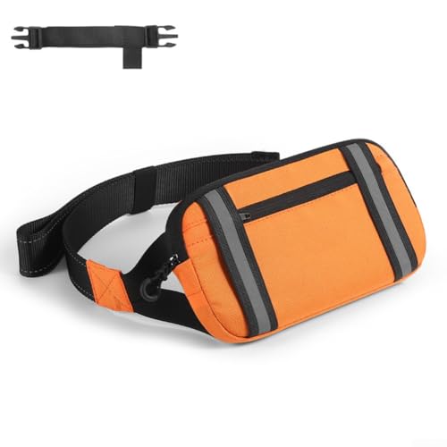 Sichere und praktische Hüfttasche für Radsport, Wasserflaschenhalter, reflektierendes Design, Orange von ZAMETTER