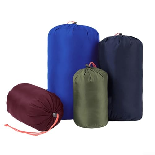 ZAMETTER Leichter Daunen-Camping-Schlafsack/Kompressionstasche, Reisekleidung, Aufbewahrungstasche/wasserdichte Outdoor-Aufbewahrungstasche für kleine Gegenstände (11 l + 8 l + 5 l + 3 l) von ZAMETTER