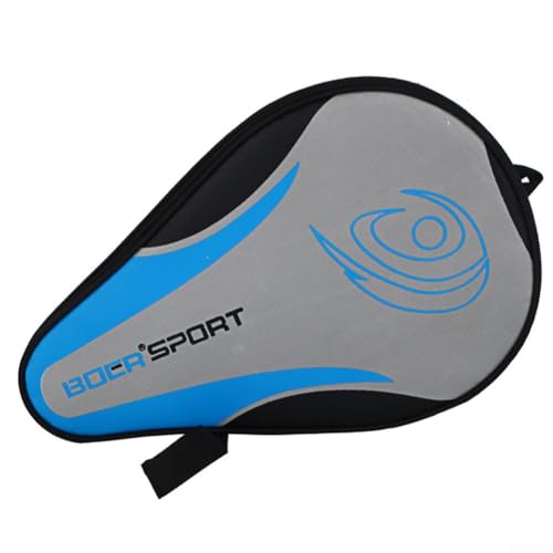 ZAMETTER Schlägertasche für Tischtennis, wasserdicht und staubdicht, Oxford-Stoff, Tragegriff-Design (blau) von ZAMETTER