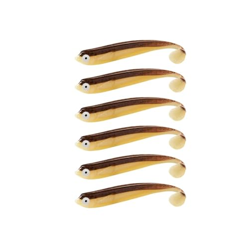 ZANDERKANT - Angelköder - Gummifische - Junior Kauli - 2 Packungen je 3 Stück - Brauni - 9cm - Greifer 3/0 - schwimmend ZANDERKANT - Angelköder - Gummifische - Junior Kauli - 2 Packungen je 3 Stück - Brauni - 9cm - Greifer 3/0 - schwimmend von ZANDERKANT