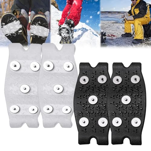 ZANWANXIN 5-Claw Outdoor Anti-Skid Shoe Covers, Universal Non-Slip Gripper Spikes, Anti Skid Shoe Covers, Anti Skid Shoe Grip, Anti-Slip Shoe Grips for Ice (Mix) von ZANWANXIN