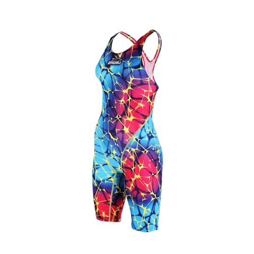 ZAOSU Wettkampf Schwimmanzug Z-ColorMesh für Damen & Mädchen, Größe:38 von ZAOSU