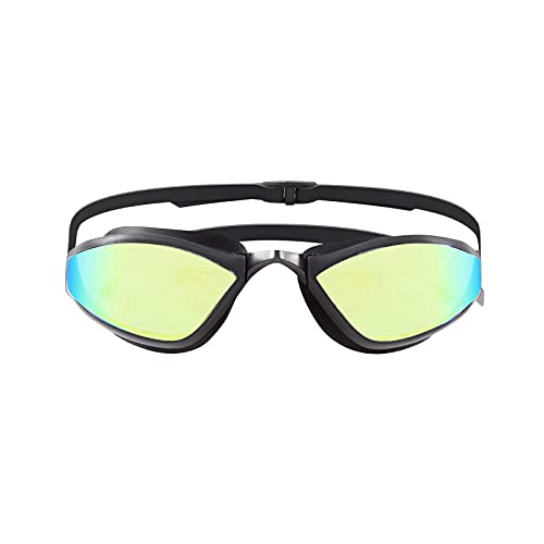 ZAOSU Z-Matrix Mirror verspiegelte Schwimmbrille für Herren und Damen Verstellbare Schwimmbrille verspiegelt Anti Beschlag Komfort Profi Schwimmbrillen Jugendliche Erwachsene, Farbe:Gold von ZAOSU