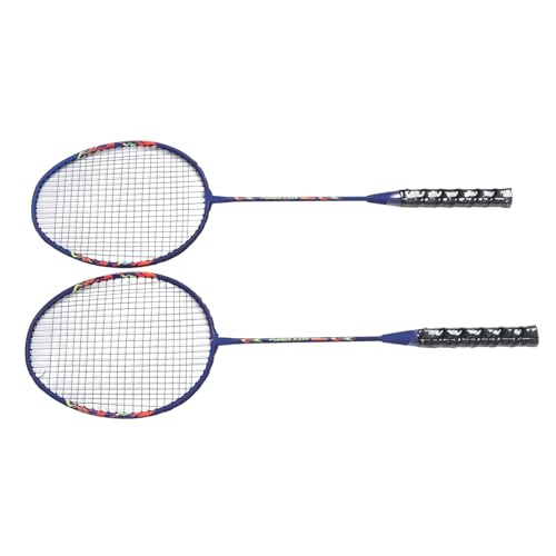 ZASCHMOY Badmintonschläger-Set, Badmintonschläger, Badmintonschläger mit Aufbewahrungstasche, 2 Stück, Leichte Sport-Badmintonschläger aus Eisenlegierung für Training und Unterhaltung von ZASCHMOY