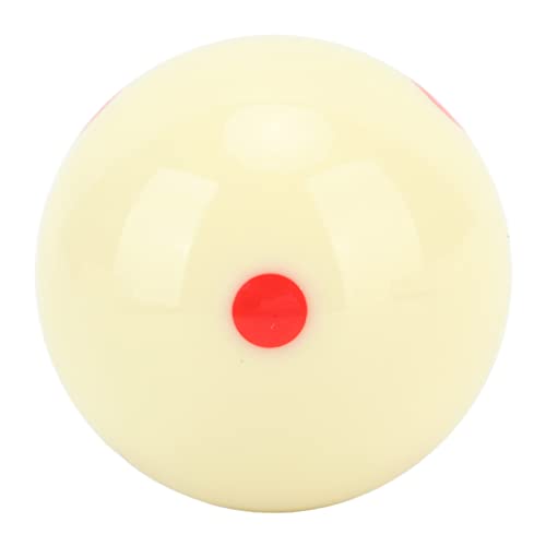 ZASCHMOY Queue-Ball, Red Dot-Ball, Queue-Bälle für Billardtisch mit 52,5 Mm Durchmesser, Weißer 6 Red Dot-Ball, Billard-Stoßfestigkeits-Ball für das Indoor-Training von ZASCHMOY