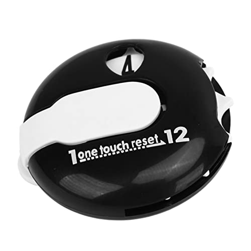 ZAWELIYO Golf Cap Clip Scorer, Tragbarer One Touch Reset Golf Counter Clicker Competition mit Clip für Golfzubehör (Schwarz und weiß) von ZAWELIYO