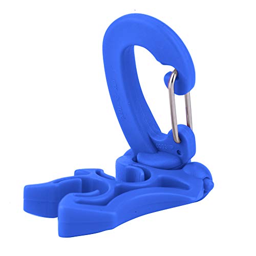 ZAWELIYO Tauchclip aus 304 Edelstahl und PP, Tauchschlauchregler, BCD-Schlauchhalterhaken für Tauch- und Schnorchelzubehör (Blau) von ZAWELIYO